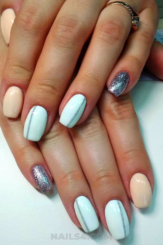 Unique and colorful manicure style - pretty, magic, nails, nailartideas