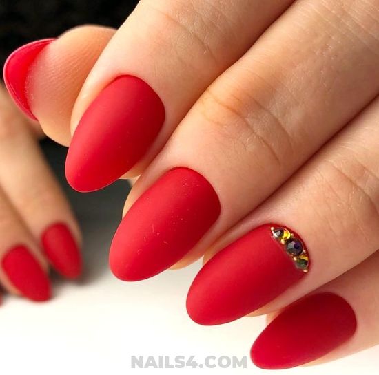 50 Top Nail Art Colors And Nail Designs For Red Dress ⋆ Nails4