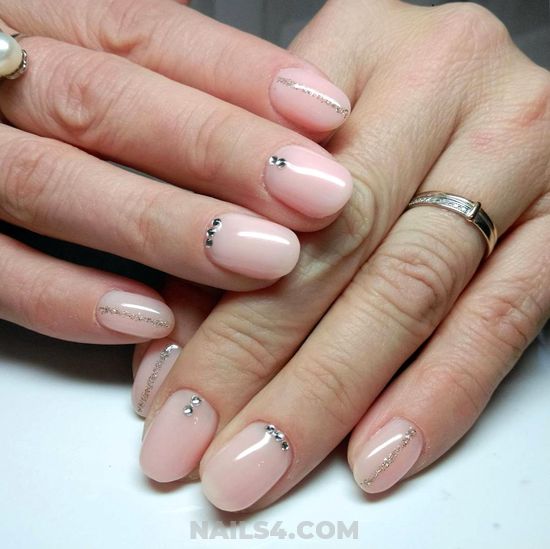 Professionail And Ceremonial Gel Nails Art - dainty, manicure, sweetie