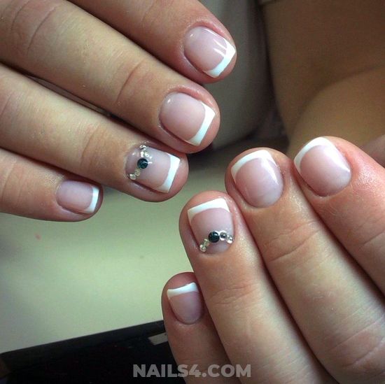 Neat And Delightful American Gel Manicure Art Ideas - gel, top, nail, naildesign, cunning